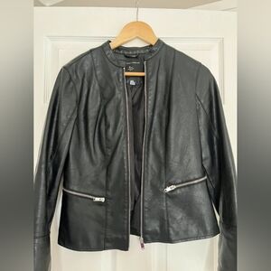 Dorothy Perkins Charcoal Leather Jacket
